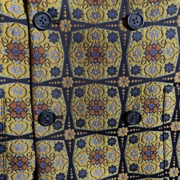 ASOS Brocade Double Breasted Jacket Men's 40R - Picture 4 of 8